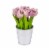 9 Mauve Tulip Bouquet Perspective: front