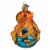 Old World Christmas Octopus Glass Blown Ornament Perspective: front