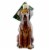 Old World Christmas Labrador Retriever Chocolate Dog Lab Best Friend 12387 Perspective: front