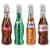 Old World Christmas Coca Cola Mini Beverage Set Glass Sprite Coke Fanta 14030 Perspective: front