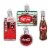Old World Christmas Coca Cola Mini Diner Set Glass Ice Cold 14031 Perspective: front