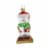 Old World Christmas S'mores Snowman Glass Marshmellows Chocolate 24216 Perspective: front
