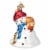 Old World Christmas 4.25 Inches Flamin' Hot Cheetos Snowman Glass Ornament Melting 24221 Perspective: front