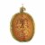 Old World Christmas Cantaloupe Glass Ornament Melon Fruit 28083 Perspective: front