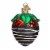 Old World Christmas: Chocolate Dipped Strawberry Glass Blown Ornament Perspective: front