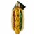 Old World Christmas HOT DOG Glass Ornament Fast Food Snack Beef 32050 Perspective: front