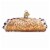 Old World Christmas Cannoli Glass Blown Ornament Perspective: front