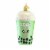 Old World Christmas Boba Tea Glass Pearl Mike Ornament 32534 Perspective: front