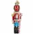 Old World Christmas Glass Blown Ornaments Peppermint Nutcracker Perspective: front