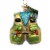 Old World Christmas Fishing Vest Glass Hook Bate Lake Ocean 44091 Perspective: front