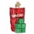 Old World Christmas 3.75 Inch Yahtzee® Glass Dice Game Hasbro 44192 Perspective: front