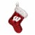 Old World Christmas Hanging Glass Tree Ornaments, University of Wisconsin Stocking Perspective: front