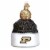 Old World Christmas Hanging Glass Tree Ornament, Purdue University Beanie Perspective: front
