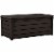 Keter Brightwood 120gal Weatherproof Resin Patio Deck Storage Box Bench, Brown Perspective: front