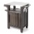 Keter Brown Unity Patio Grilling & Bar Cart Perspective: front