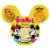 Crunch Pak® Disney Foodle Sweet Apples Cheese & Crackers Tray Perspective: front