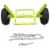 Timber Tuff TMW-83 Heavy Duty Log Dolly with Chain, 1,100 Pound Capacity, Green Perspective: front