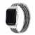 Infinity Bi-Color Silver/Black Band for Apple Watch Series 1,2,3,4,5,6 & SE - Size 38mm/40mm Perspective: front