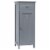 Costway Bathroom Floor Cabinet Storage Organizer Free-Standing w/ Drawer Grey Perspective: front
