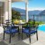 Costway 5PCS Outdoor Patio Dining Chair Table Set Cushioned Sofa Glass Garden Perspective: front