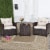 Costway 3PCS Patio Rattan Furniture Set Cushioned Sofa Coffee Table Garden off White Perspective: front