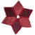 Vickerman QTX17101 60 in. Burgundy Frost Tree Skirt Perspective: front