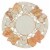 Heritage Lace 12 White and Beige Embroidered Fall Leaf Thanksgiving Doily Perspective: front
