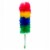 Kitchen + Home Large Static Duster - 27 Inch Electrostatic Feather Duster - Rainbow Perspective: front