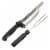 Deli Pro Knife and Fork with Slicing Guide Perspective: front