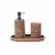 VCNY Home Resin Bathroom Accessory Set - Woven Perspective: front