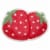 Strawberry Shaped Tufted Bath Rug Perspective: front