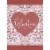 To My Valentine: Red Heart, Silver Foil Border Inside Earthtone Vines Valentine's Day Card Perspective: front