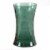 Green/Red Holiday Hurricane Glass Vase Perspective: front