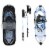 Yukon Charlie's Advanced 8 x 25 Inch Women's Snowshoe Kit with Poles and Bag Perspective: front