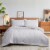3 Piece Geometric Clipped Comforter Set Perspective: front