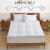 4 Ultra Thick Down Alternative Mattress Topper Perspective: front