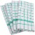 Design Imports CAMZ33328 Aqua Windowpane Terry Dishtowel Set - Set of 4 Perspective: front