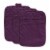 DII Eggplant Quilted Potholder (Set of 3) Perspective: front