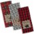Design Imports CAMZ35803 Cabin Christmas Embroidered Dish Towel Set - Set of 3 Perspective: front