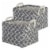 Design Imports CAMZ38327 10.5 x 17.5 x 10 in. Pe Coated Cotton & Poly Lattice Laundry Rectang Perspective: front