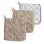 DII Stone Terry Potholder (Set of 3) Perspective: front