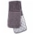DII Gray Terry Double Oven Mitt Perspective: front