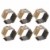 Design Imports CAMZ38988 Antique Brass Place Holder Napkin Ring - Set of 6 Perspective: front