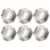 Design Imports CAMZ38989 Antique Silver Place Holder Napkin Ring Set - Set of 6 Perspective: front