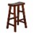 Sunny Designs 30  Saddle Seat Transitional Mahogany Wood Stool in Dark Chocolate Perspective: front