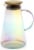 Primula Iridescent Glass Pitcher with Straining Lid Perspective: front