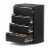 AOBABO 4 Drawer Lateral File Cabinet w/ Lock for Letter/Legal Size Paper, Black Perspective: front