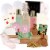 Caramel Vanilla 15-Piece Bath Basket. Infused with Coconut & Honey Essential Oils Perspective: front
