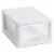 Sterilite Small Box Modular Stacking Storage Drawer Container Closet (6 Pack) Perspective: front