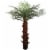 Artificial Silk Areca Palm Tree House Plant in Black Pot 6' Perspective: front